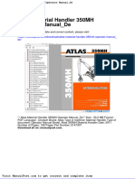 Atlas Material Handler 350mh Operator Manual de