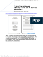 Bell b18d b20d b25d b30d Articulated Dump Truck MK Vi Service Manual 874115 Rev 3