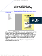 Bomag Machinery Bc772 Rs 2 Service Manual Service Training