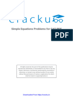 Cracku Simple Equations Problems For CAT PDF