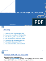 Slides 1.2 - Thao tác với các thẻ Image, List, Table, Form