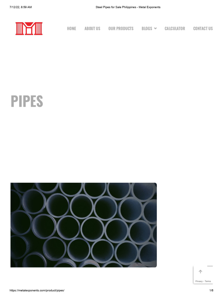 Steel Pipes For Sale Philippines Metal Exponents PDF Minute And