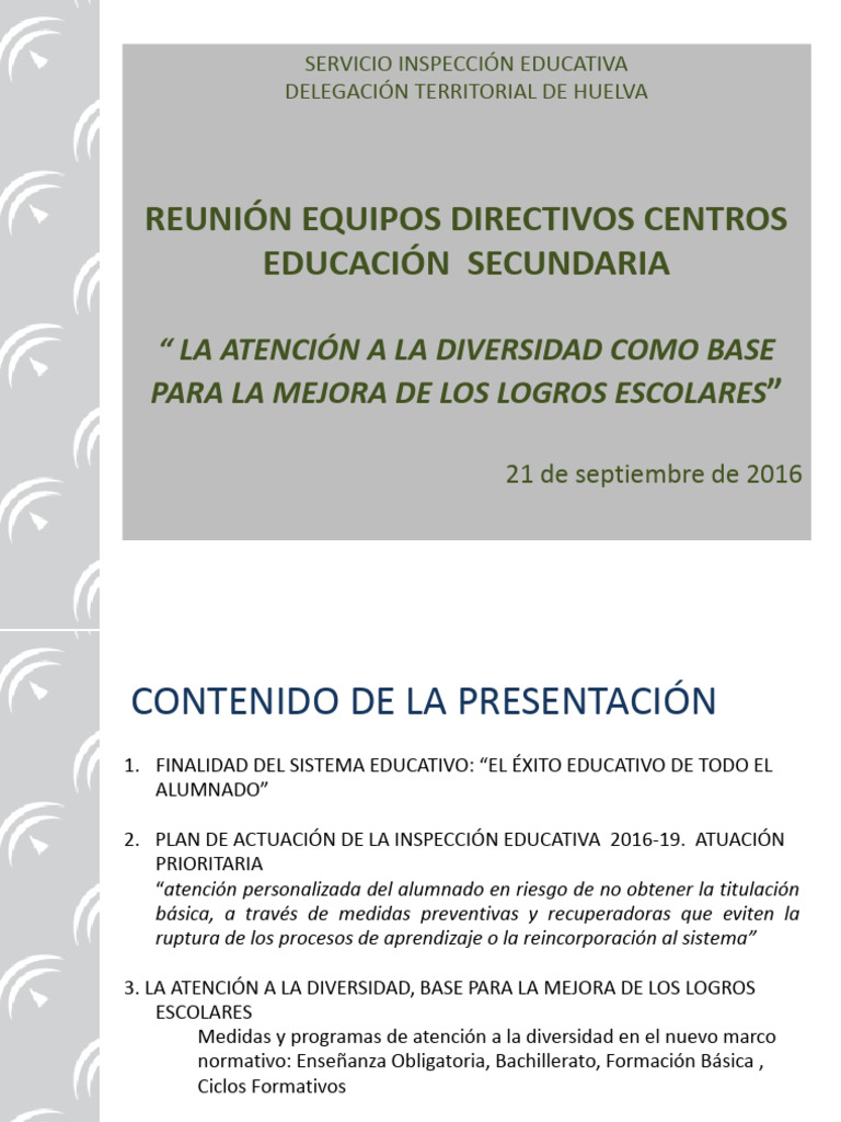 Atención a la Diversidad en Secundaria | PDF | Evaluación | Plan de ...