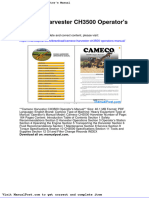 Cameco Harvester Ch3500 Operators Manual