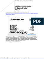 Bobcat Sambron Euroscopics t2567 t2568 Spare Parts Catalog 59407 7