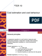 Cost Chapter 10 Cost Estimation and Cost Behaviour