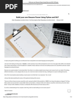 Build Your Own Resume Parser Using Python and NLP - APILayer
