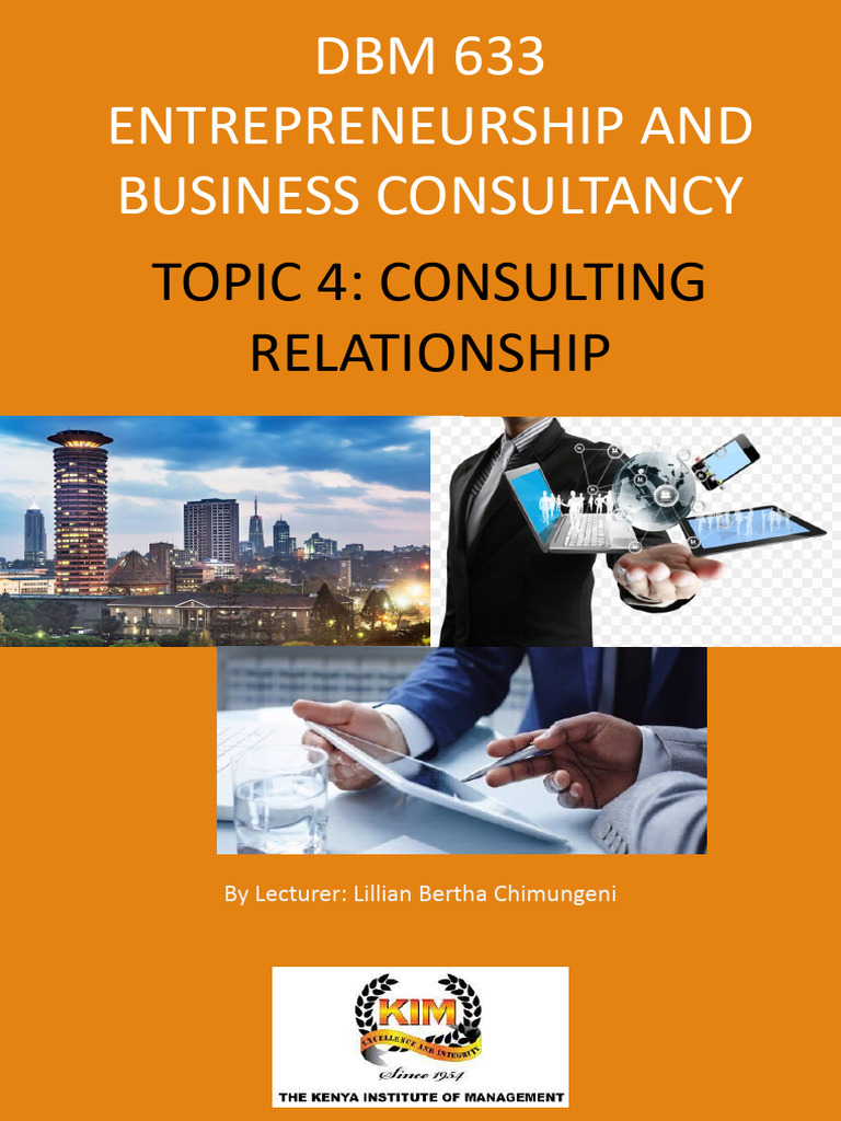 Topic 4 Consulting Relationship Pdf Consultant Decision Making