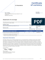 Certificate of Currency