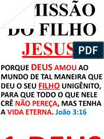 A Missão Do Filho Jesus!