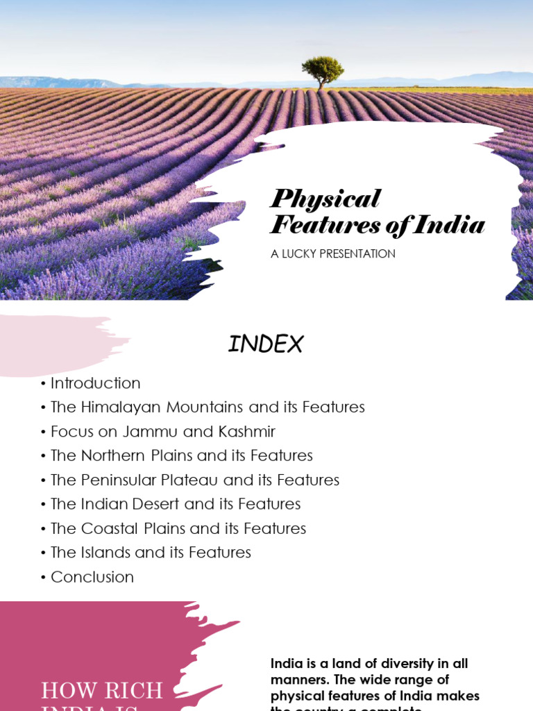 Physical Features of India Explained | PDF | Himalayas | Earth Sciences