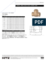 Class 125 Cast Bronze Swing Check Valve Screwed Ends: Kitz Fig: R