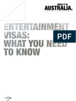 Entertainment Visa