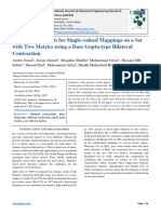 Fixed Point Results For Single-Valued Mappings On A Set With Two Metrics Using A Dass Gupta-Type Bilateral Contraction