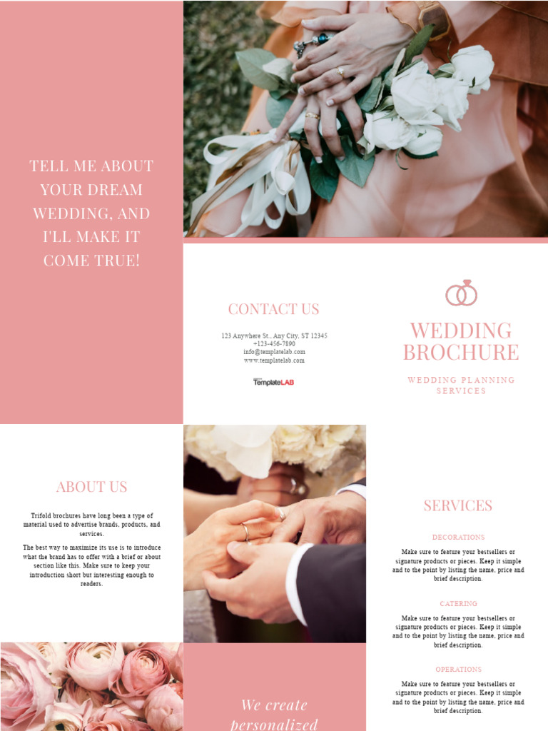 Wedding Brochure Template | PDF