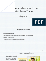 Chapter 3 - Interdependence and The Gains From Trade