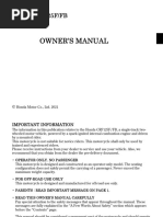 2022 CRF125F FB - Service Manual | PDF | Gasoline | Motorcycle