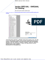 BT Pallet Stacker Spe120l Swe200l Quality Parts Catalog