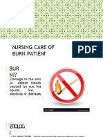 Nursing Care of Burn