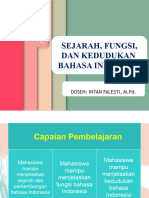 Sejarah, Fungsi, Dan Kedudukan Bahasa Indonesia