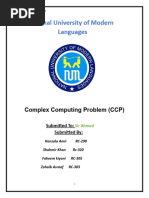 National University of Modern Languages: Complex Computing Problem (CCP)