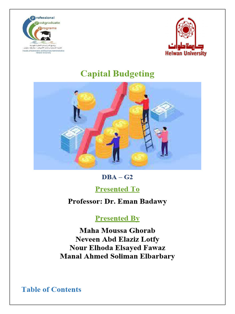 Merits and Demerits of Capital Budgeting | PDF | Capital Budgeting ...