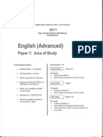 James Ruse 2011 English Trial Paper 1