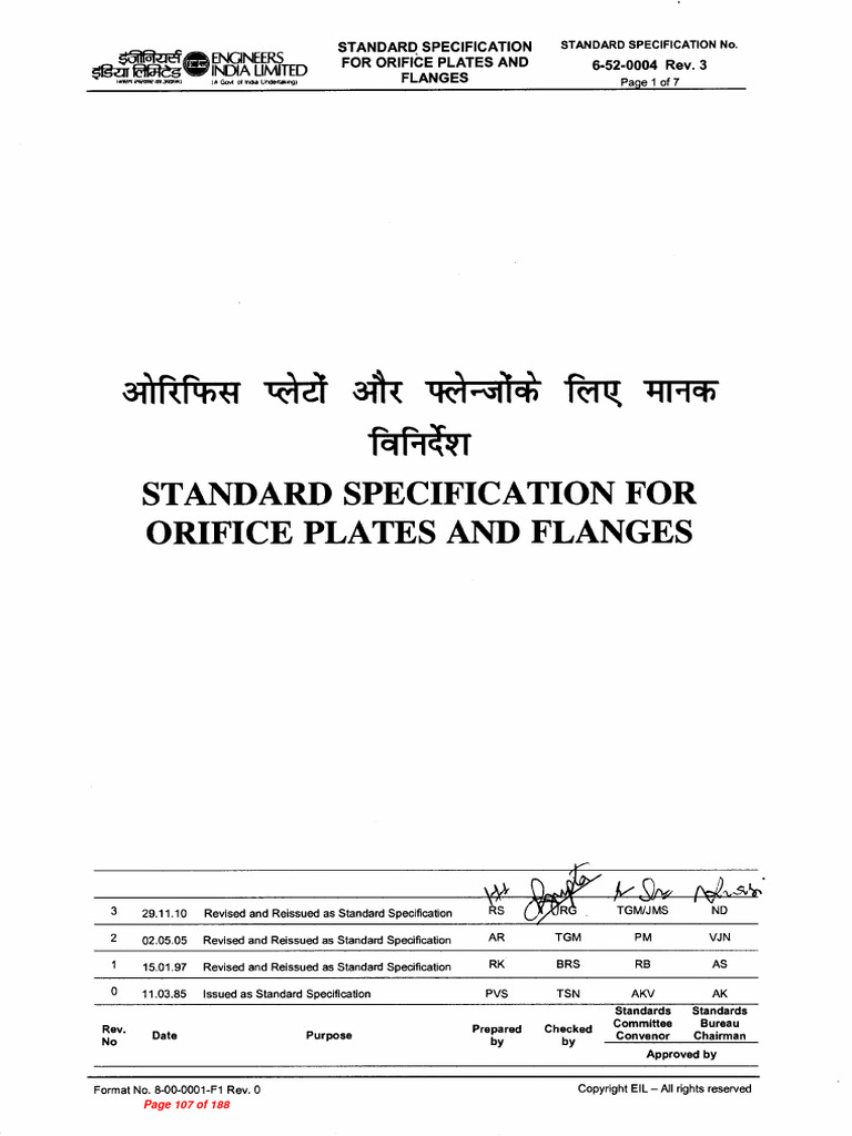 7 52 0041 Orifice Plate | PDF | Pipe (Fluid Conveyance) | Mechanical ...