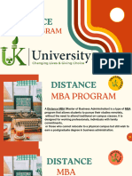 Distance MBA Program