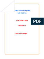 Computer Networks Lab Manual R18