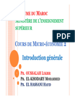 Cours Microéconomie2 - Introduction Générale