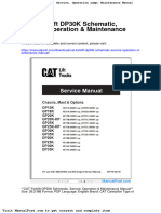 Cat Forklift Dp30k Schematic Service Operation Maintenance Manual