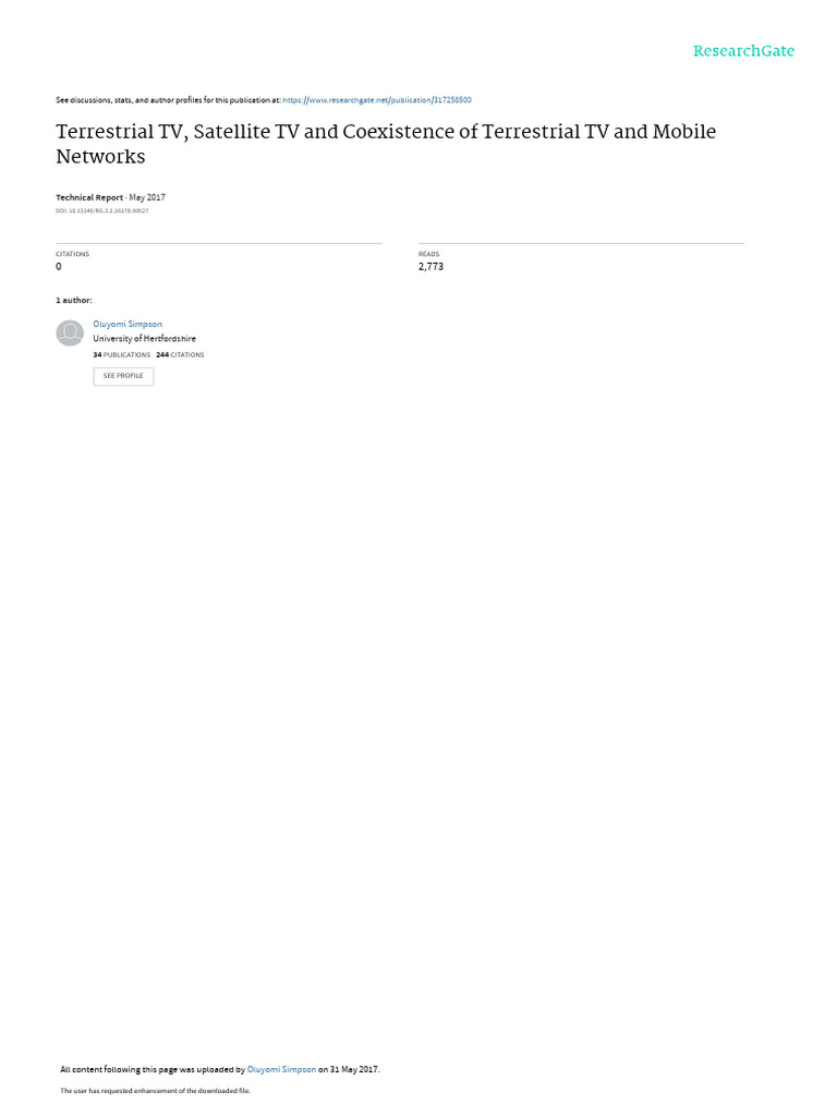 Mobile Networks Pdf Communications Satellite Television