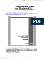 Case Ih Tractor Front Main Frame Front Axle and Wheels For 3414 Loader Service Manual Gss1271c