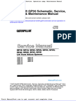 Cat Forklift Gp30 Schematic Service Operation Maintenance Manual