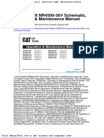 Cat Forklift Nr4500 36v Schematic Operation Maintenance Manual