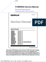 Cat Forklift Nrdr25 Service Manual