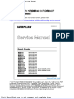 Cat Forklift Nrdr30 Nrdr30p Service Manual