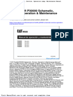 Cat Forklift p30000 Schematic Service Operation Maintenance Manual