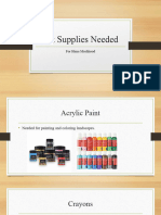 Art Supplies