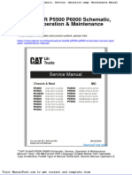 Cat Forklift p5500 p6000 Schematic Service Operation Maintenance Manual