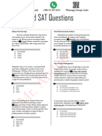 Classified SAT Questions (Punctuation)
