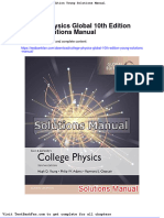 College Physics Global 10th Edition Young Solutions Manual