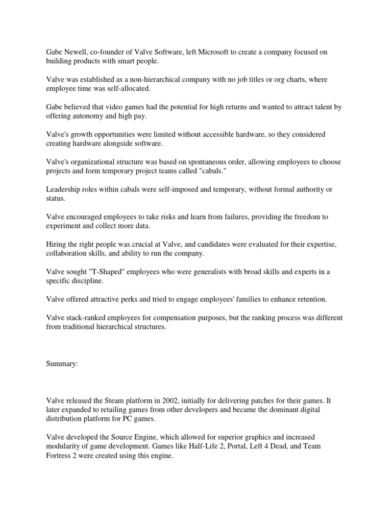 Gabe Newell PDF Mobile Game Software