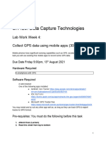 Lab Work Week 4 - Collect GPS Data Using Mobile Apps