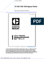 Cat Forklift v30 v40 v50 Spare Parts Manual