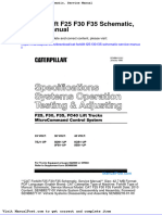 Cat Forklift f25 f30 f35 Schematic Service Manual