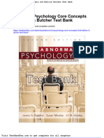 Abnormal Psychology Core Concepts 2nd Edition Butcher Test Bank