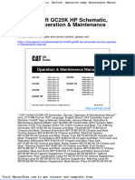 Cat Forklift Gc25k HP Schematic Service Operation Maintenance Manual