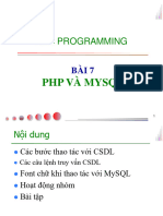 Bai6.1 PHPMySQL